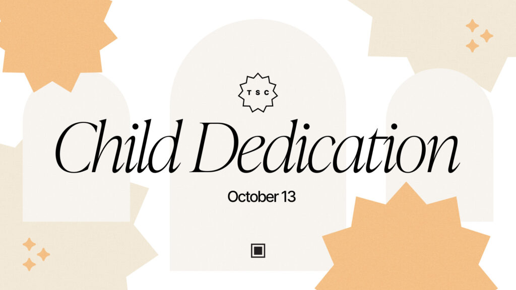 child dedication october 2024 graphic